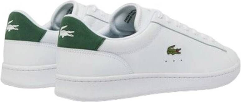 Lacoste Witte sportieve leren sneakers White Heren