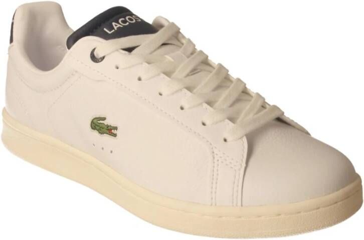 Lacoste Witte Blauwe Carnaby Damessneakers Wit Dames