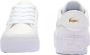 Lacoste Logo Sneaker Mat Leer Label Reliëf White Dames - Thumbnail 18