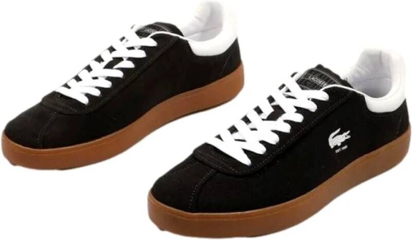 Lacoste Zwarte Baseshot Sneakers Black Heren