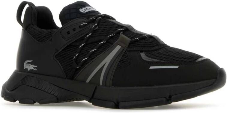 Lacoste Zwarte Stoffen Sneakers Black Heren