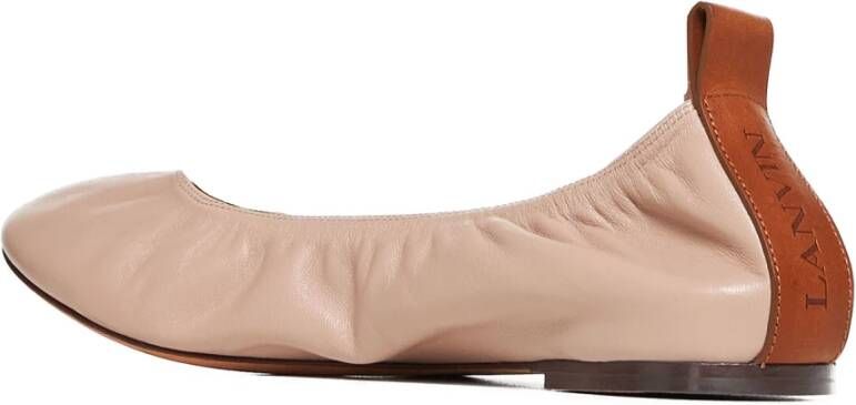 Lanvin Beige Platte Schoenen Beige Dames