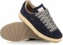 Lanvin Blauwe Suède Ronde Neus Sneakers Blue Heren - Thumbnail 2