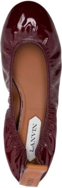 Lanvin Burgundy Ballerina Schoenen Brown Dames