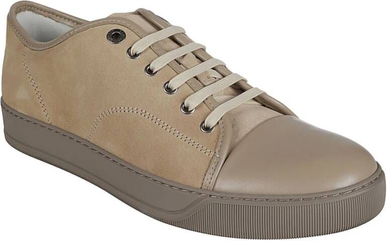 Lanvin Captoe Low Top Sneaker Brown Heren