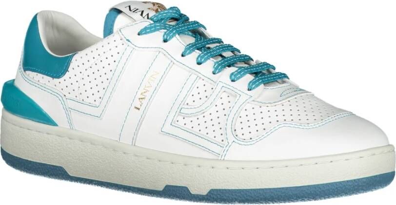 Lanvin Contrasterende lage sneakers White Heren