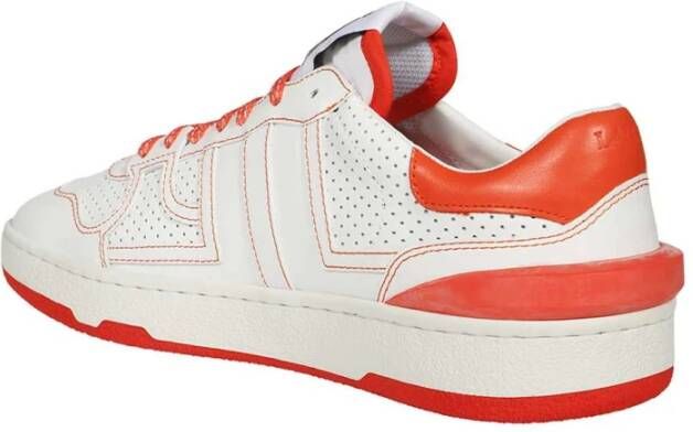 Lanvin Contrasterende lage sneakers White Heren