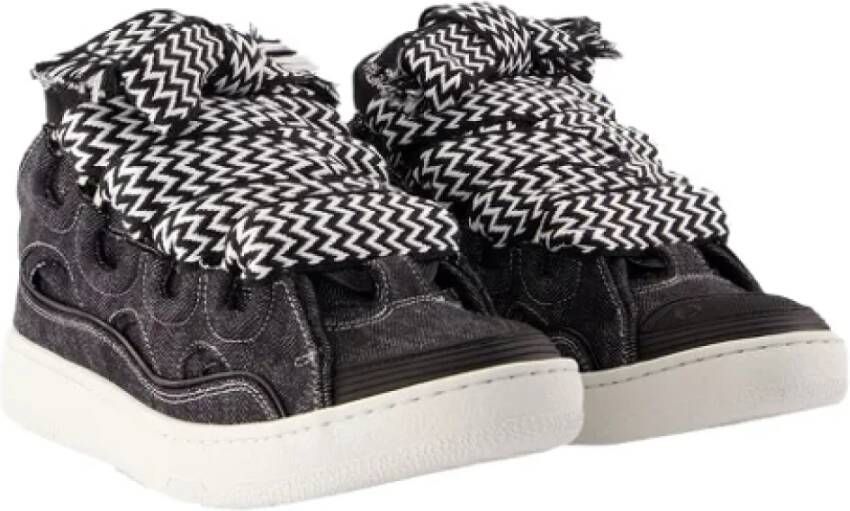 Lanvin Cotton sneakers Black Dames