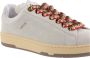 Lanvin Aztec-Weave Vetersluiting Suède Sneakers Beige Heren - Thumbnail 5