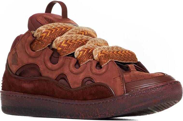 Lanvin Curb Sneakers Brown Heren