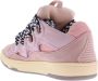 Lanvin Roze Suède Sneakers met Geperforeerde Details Pink Dames - Thumbnail 3