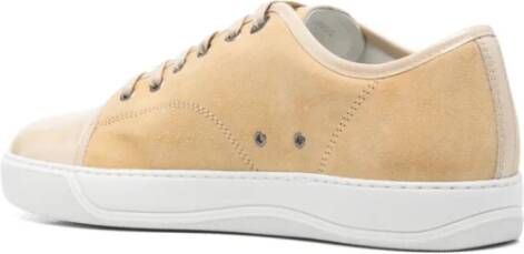 Lanvin Donker Beige Lage Sneakers Beige Heren