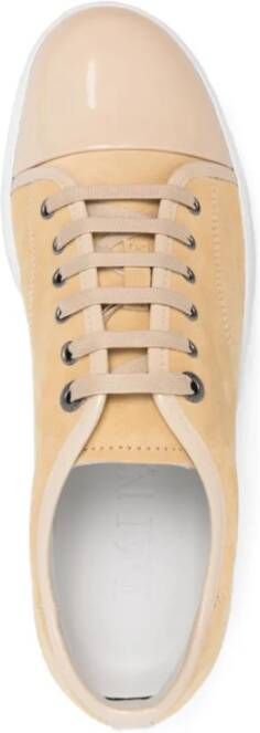 Lanvin Donker Beige Lage Sneakers Beige Heren