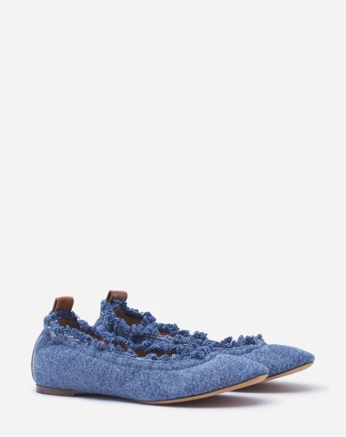 Lanvin Elegante Ballerina Schoenen Blue Dames