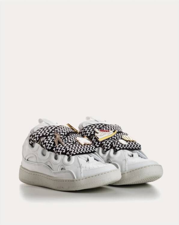 Lanvin Jaren 90 Stijl Curb Sneakers Ontwerp White Dames