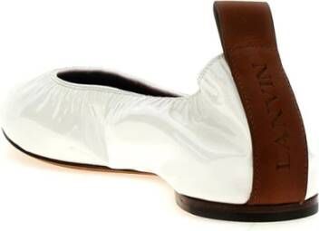 Lanvin Glanzende Ballerinas White Dames