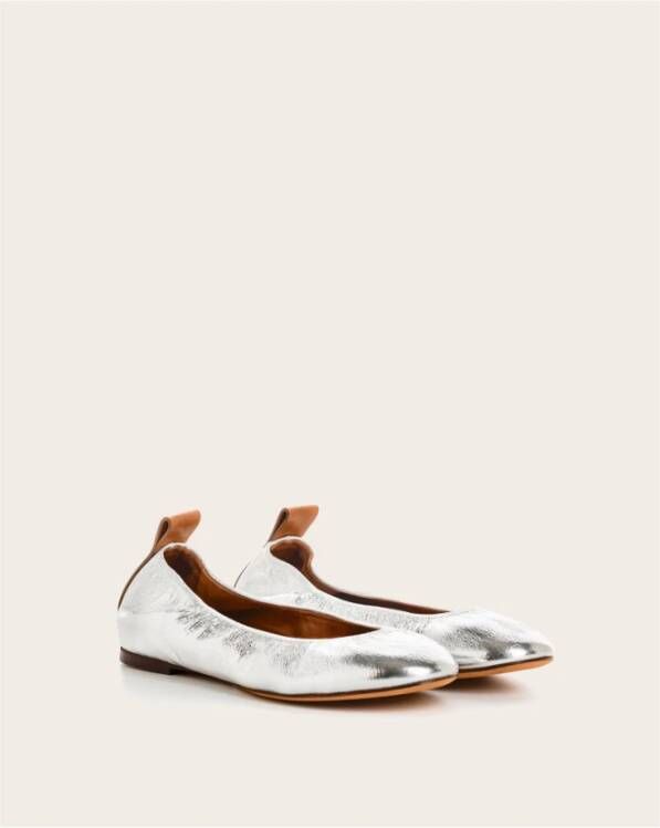 Lanvin Gouden Klassieke Ballerina Schoenen Gray Dames