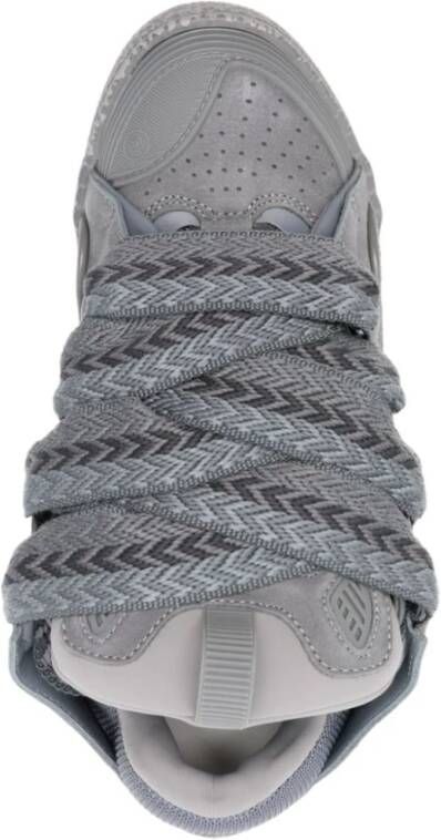 Lanvin Grijze Sneakers met Oversized Tong Gray Dames