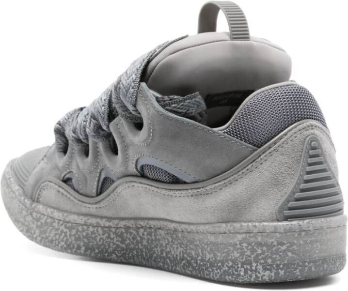 Lanvin Grijze Sneakers met Oversized Tong Gray Dames