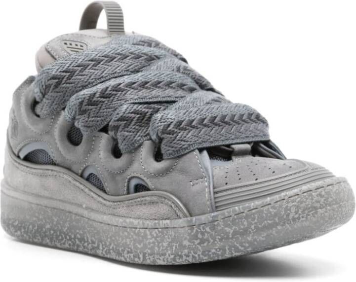 Lanvin Grijze Sneakers met Oversized Tong Gray Dames