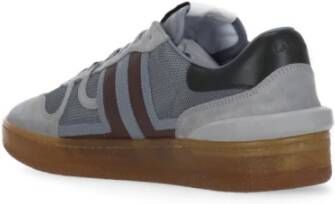 Lanvin Grijze Sneakers met Suède Inzetstukken Gray Heren