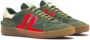 Lanvin Groene Suède Leren Sneakers Strepen Logo Green Heren - Thumbnail 2