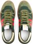 Lanvin Groene Suède Leren Sneakers Strepen Logo Green Heren - Thumbnail 3