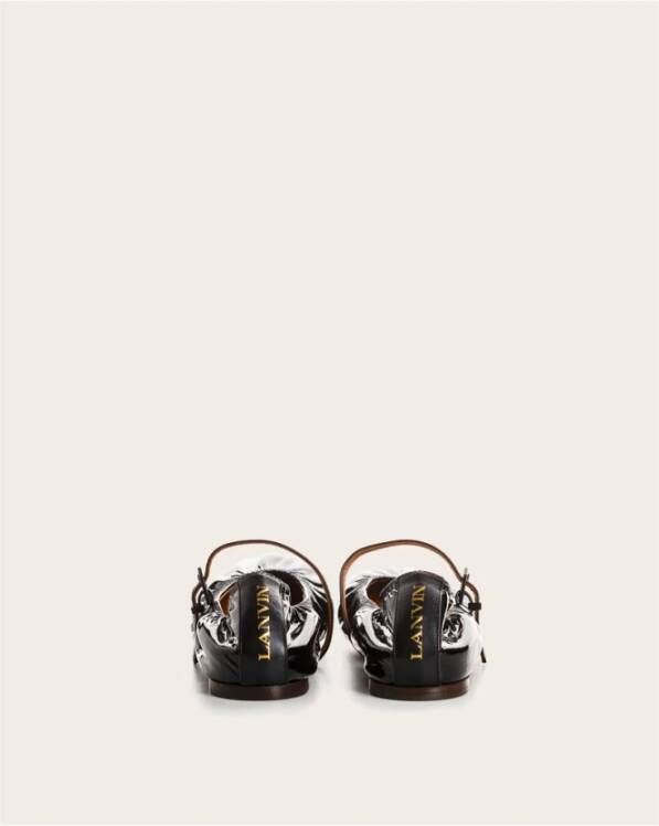 Lanvin Katoen Denim Babyschoenen Black Dames