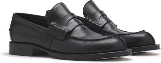 Lanvin Klassieke Leren Loafers Black Heren