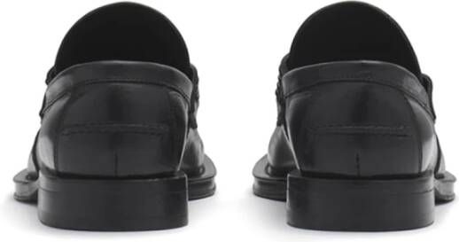 Lanvin Klassieke Leren Loafers Black Heren