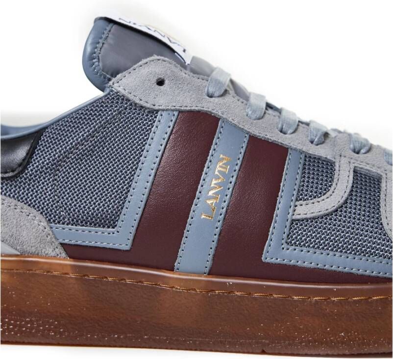 Lanvin Klei Leren Sneakers Multicolor Heren