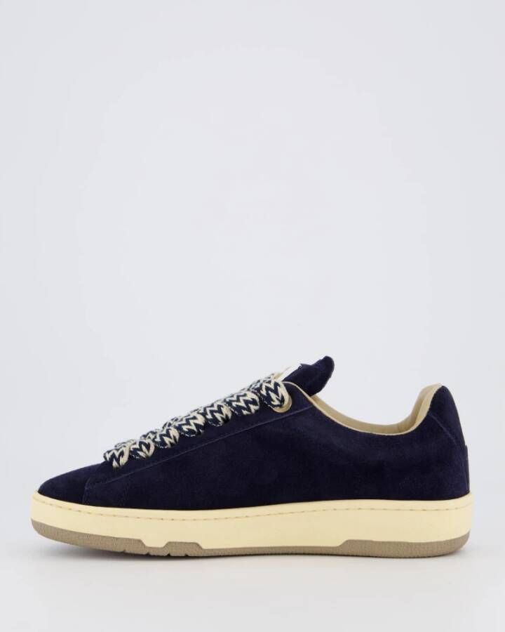 Lanvin Lage Top Lite Curb Sneakers Blue Dames