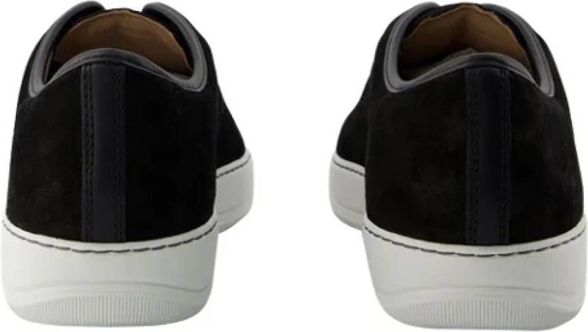 Lanvin Leather sneakers Black Heren