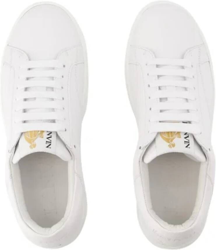 Lanvin Leather sneakers White Heren