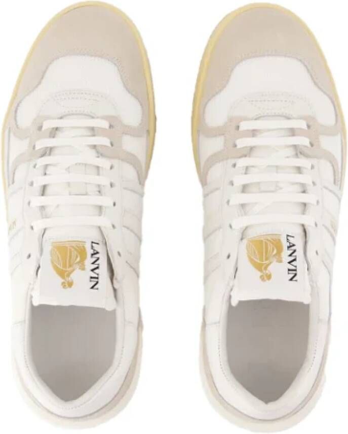 Lanvin Leather sneakers White Heren