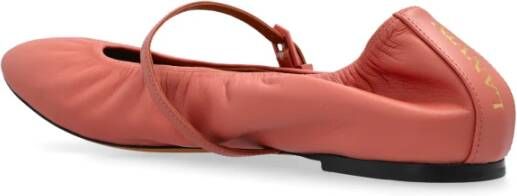 Lanvin Leren ballerina's Pink Dames