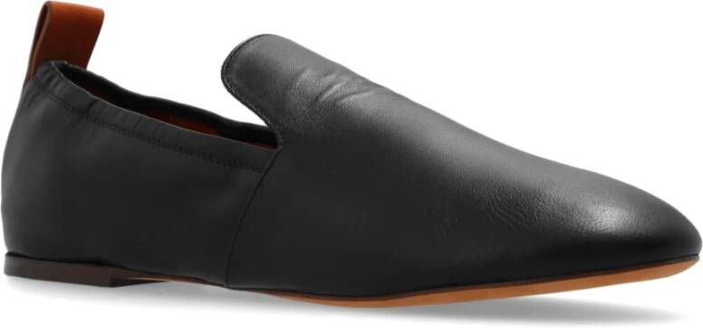 Lanvin Leren balletflats Black Dames