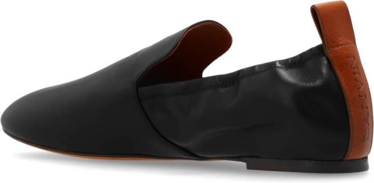 Lanvin Leren balletflats Black Dames