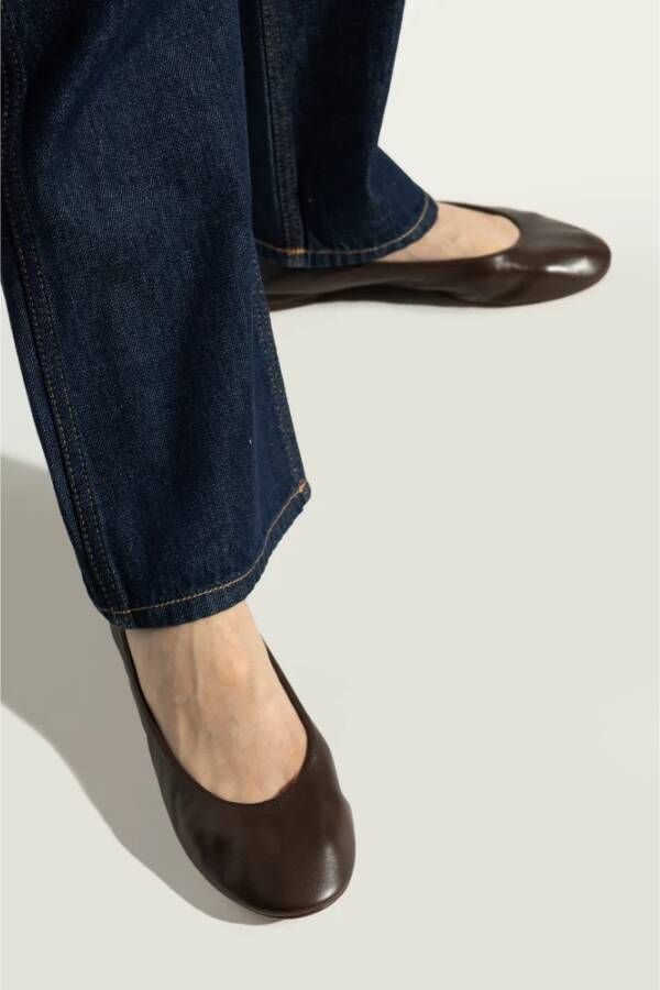 Lanvin Leren balletflats Brown Dames