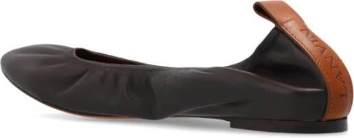 Lanvin Leren balletflats Brown Dames