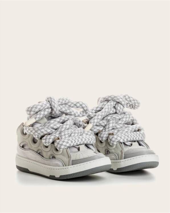 Lanvin Leren Mand Sneakers White Heren