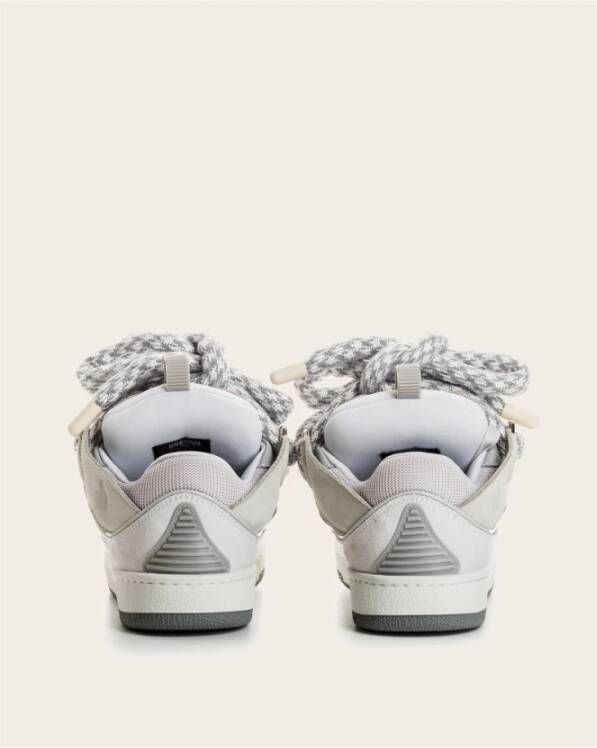 Lanvin Leren Mand Sneakers White Heren