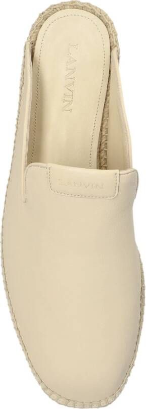 Lanvin Leren slides Beige Heren