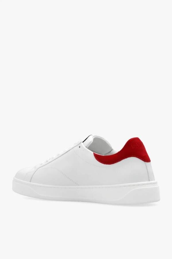 Lanvin Leren sneakers Wit Heren