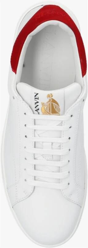 Lanvin Leren sneakers Wit Heren