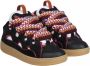 Lanvin Leren Sneakers Zwart Bordeaux Aw24 Black Dames - Thumbnail 3