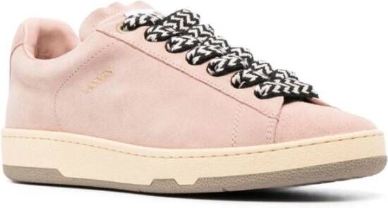 Lanvin Roze Suède Sneakers Pink Dames