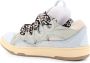 Lanvin Mesh Inzet Leren Sneakers Blue Dames - Thumbnail 3