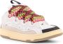 Lanvin Mesh Inzet Leren Sneakers White Dames - Thumbnail 2