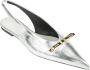 Lanvin Metallic Bow Slingback Schoenen Gray Dames - Thumbnail 2